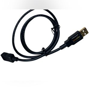 Black USB Female/Male ended Cable